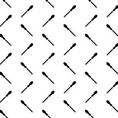 Naklejka premium Wood Chisel seamless pattern isolated on white background