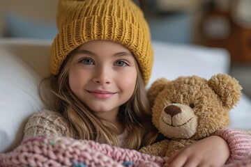 Fall Fashion: A Little Girl's Cozy Bedroom Generative AI