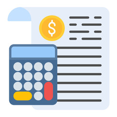 Budgeting icon vector image. Can be used for Fintech.