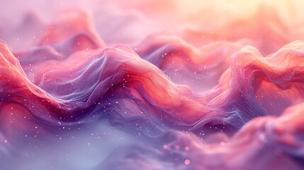 Pink Waves of Love: A Valentine's Day Dream Generative AI