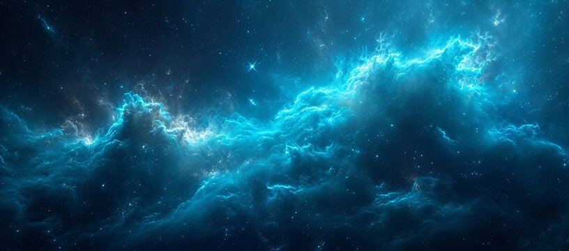 Galaxy Glow: A Celestial Night Sky Generative AI