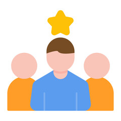 Team Leader icon vector image. Can be used for Business Management.