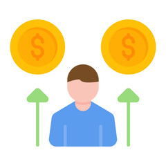 Making Money icon vector image. Can be used for Business Management.