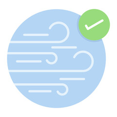 Air Quality icon vector image. Can be used for Digital Nomad.