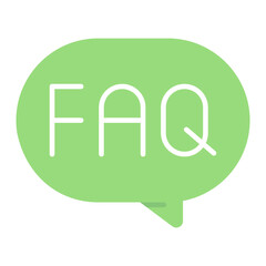 Faq icon vector image. Can be used for Web Store.