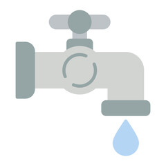 Faucet icon vector image. Can be used for Plumbing.