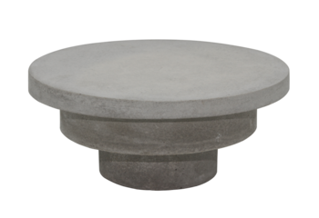 Concrete template podium pedestal for show cosmetic or skin care products display on transparent background ,png file