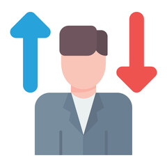 Internal Referral icon vector image. Can be used for Recruitment Agency.