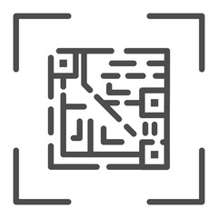 Obraz premium Qr Code icon vector image. Can be used for New Media.