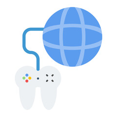 Online Games icon vector image. Can be used for New Media.
