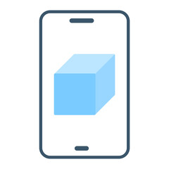 Augmented Reality icon vector image. Can be used for New Media.
