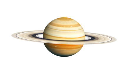 Saturn on a white background