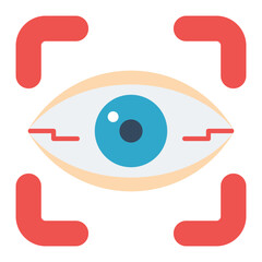 Vision icon vector image. Can be used for The Future.