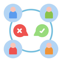 Bargaining Rights icon vector image. Can be used for Gig Economy.