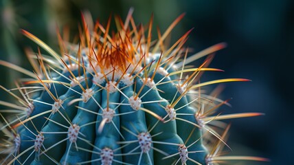 macro shot of a beautiful cactus