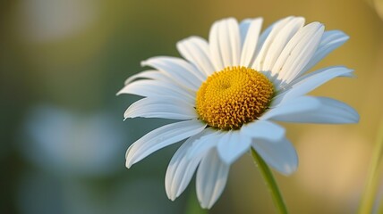Naklejka premium macro shot of a beautiful daisy