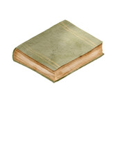 Watercolor stack of book illustration