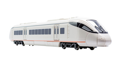 Naklejka premium Modern high speed train isolated on white