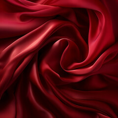 Flowing burgundy red silk scarf background