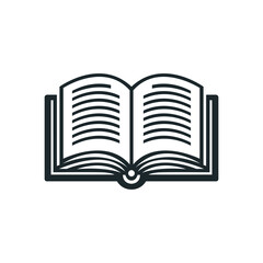 Open book icon. Education teaching concept. Vector illustration