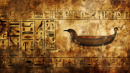 Old Egyptian hieroglyphs