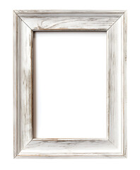 wooden frame on a transparent background