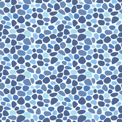 Japanese Cute Pebble Vector Seamless Pattern