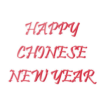 Happy Chinese New Year 3D Icon Chinese New Year render high quality and transparent background