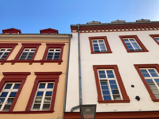 Obraz premium Altbaufassaden in der Heidelberger Altstadt 