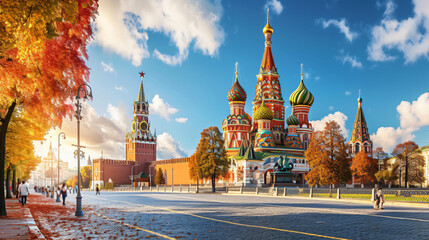 Panoramic view of Moscow Kremlin