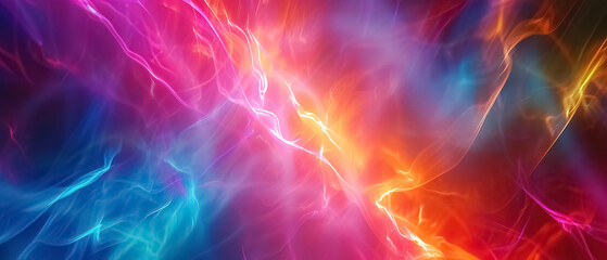 Fototapeta premium Abstract background thunder lightning Colorful vibrant Vivid color calm rhythm, background ultra wide 21:9 wallpaper