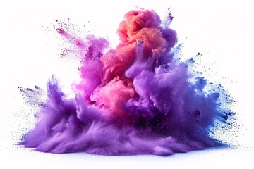 Colorful Explosion of Purple and Pink Powder for a Fun and Festive Photo Shoot Generative AI