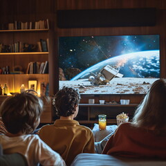 Family Sci-Fi Film Viewing Experience, Movie Night at Home