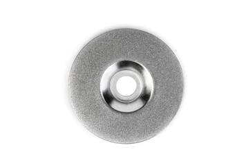 Diamond grinding cup for granite and marble isolated on white background.