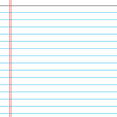 Lined paper from a notebook
