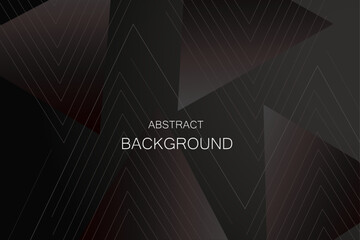 Modern black geometric abstract background with lines effect design. Modern graphic design element triangles style concept for banner, flyer, card, cover, or brochure