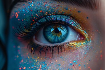 Eye-catching Eyeshadow: A Monthly Must-Have Generative AI - obrazy, fototapety, plakaty