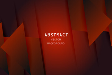 Modern Red techno abstract background with diagonal lines shape effect decoration. Cut-out style for web banner, flyer, card, or brochure cover. Graphic vector design illustration
