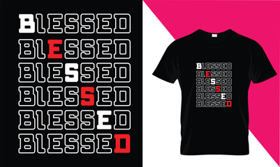 Blessed Creative T shirt design 