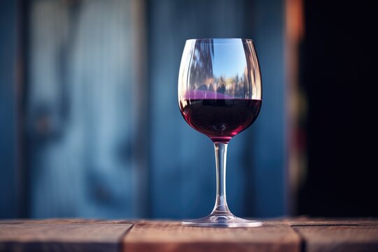 malbec in glass backlit with purple hues
