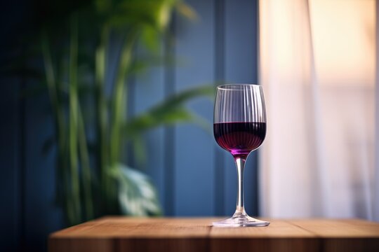 malbec in glass backlit with purple hues