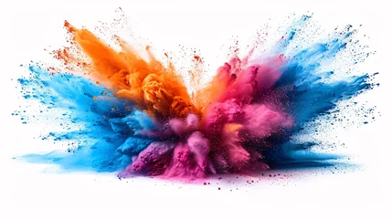 Fotobehang Colorful Explosion of Paint Powder: A Monthly Art Event Inspiration Generative AI © boopul