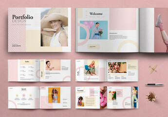 Fashion Portfolio Design Element - obrazy, fototapety, plakaty