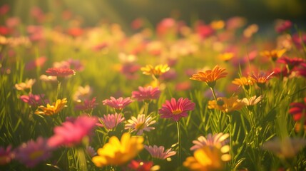 Fototapeta premium Flower field