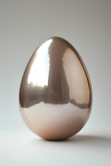 golden Easter egg  element on white background for Easter festival