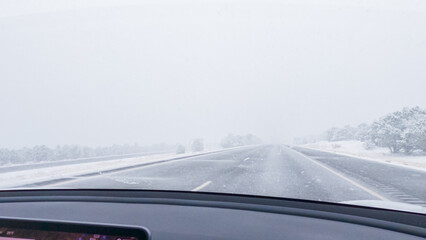 Braving a Winter Storm Driving Through Western Colorado