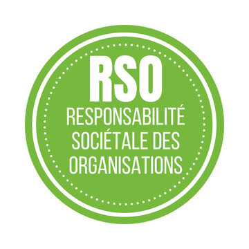 Symbole RSO responsabilit&eacute; soci&eacute;tale des organisations	