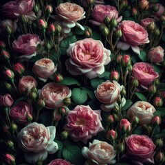 Fototapeta premium Romantic Rose Petals: Delicate Floral Texture