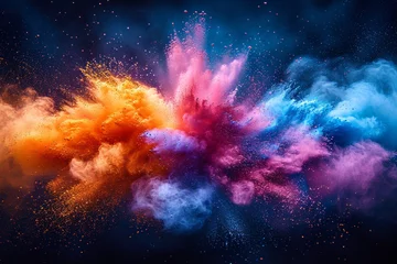Foto op Canvas Colorful Explosion of Pride: Celebrating LGBTQ+ Pride Month with Vibrant Colors Generative AI © vinod