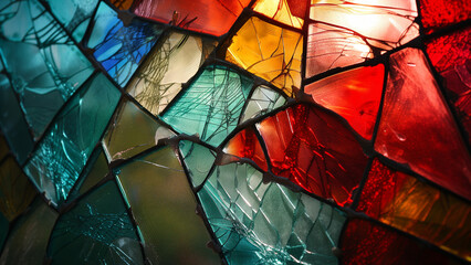 Shattered Spectrum: A Broken Stained Glass Effect